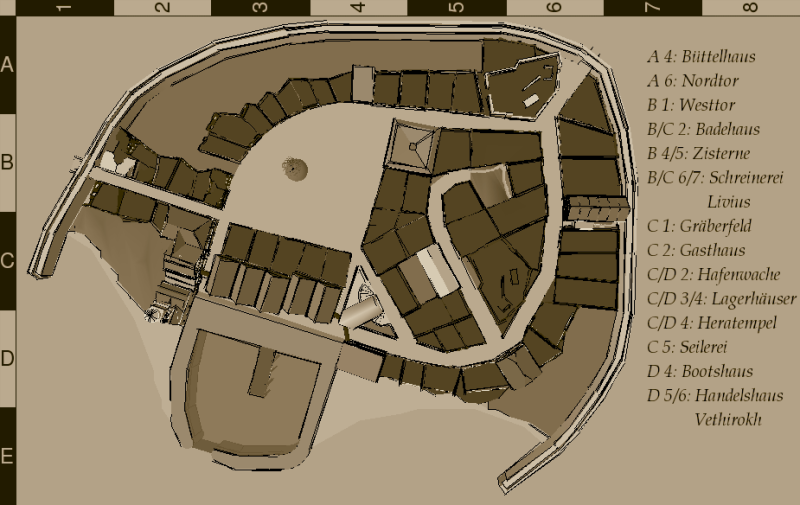 Ein Stadtplan von Kirsnuth